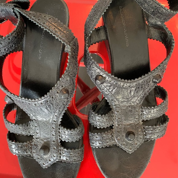 Balenciaga Gladiator small wedge flats size 7 - Picture 4 of 14